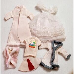 Vtg Barbie Clothes Lot As Is Pink Color Bleed Run Craft Repair Stain Restoration